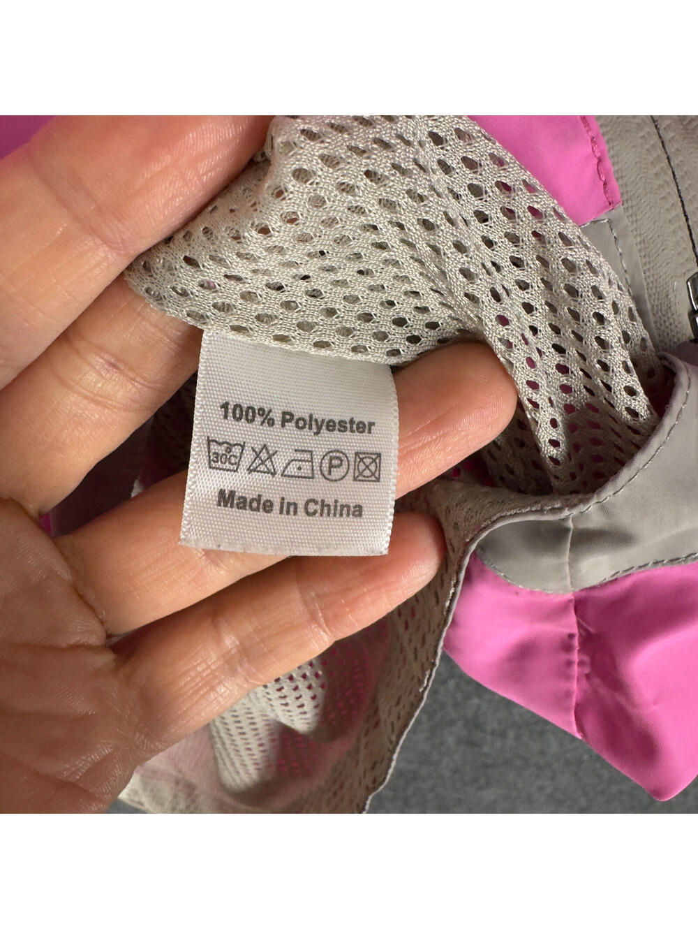 The Coral Palms Windbreaker Jacket Women S Small Pink Full Zip Hooded Pockets - Picture 6 of 7
